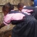 Children at Mgoza wash hands after 
visiting the toilet