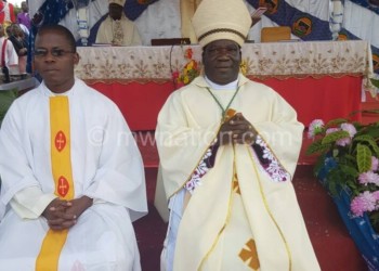 Archbishop Msusa during the celebrations.