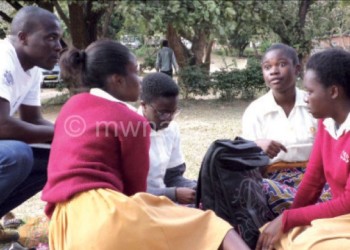 Some secondary school students such as these are taught by unqualified teachers