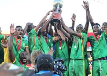 Zimbabwe celebrate winning the regional tournament