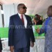 Nampota (right) briefing president Peter Mutharika during this year's national agriculture fair