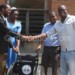 MDA members donate the wheelchair 
to the hospital