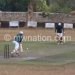 Cricket action between ISC and Lankans on Sunday
