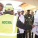 Mutharika being shown the site 
map at Nocma