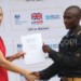 Nkosi recaeives his certificate from Tett