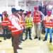 Castel Group officials take journalists on a 
tour of the company’s plants