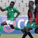 Malawi (in black) facing Zambia at 2017 Under-20 Cosafa Championship