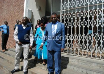 Chaponda (2ndR) during one of the Maizegate 
case court appearancescase court appearances