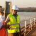 Magalasi (R) being briefed on the operations at Kapichira Hydro Power Station
