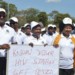 Muluzi participates in a big walk commemorating 
World Aids Day in Lilongwe earlier this month