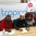 Azizi (2ndR) and Kazembe (L) sign sponsorship contract as Nsinji (3rdL) and Kachilika look on