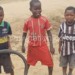 Children at one of the camps that Yakubu is expected to visit