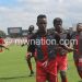 Final touches: The Flames players warm up before training at Kamuzu Stadium