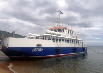 Docking right at the shore: The MV Chambo