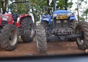 Some of the tractors that were bought with the loan