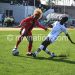 Malawi’s Madina Nguluwe (L) tries to beat Kenya’s Nelly Jeptanui