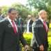 Chakwera (L) and Chilima leave after following
one of the court proceedngs