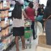 Consumers purchasing goods
