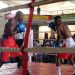 Local boxers fighting on one of
the old rings