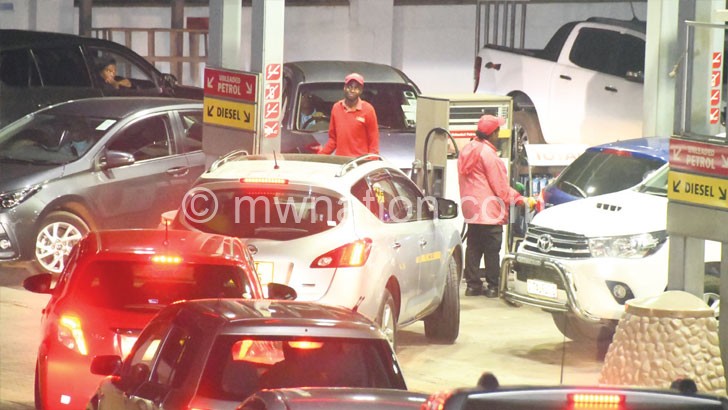 Motorists panic,queue for fuel