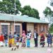 Patients wait to get medical attention at a health centre in Zomba