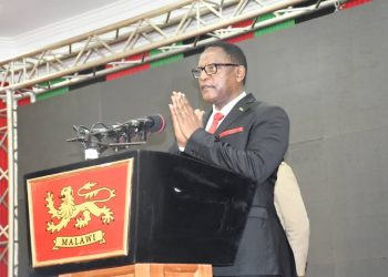 President Chakwera speaks during the launch of the Malawi National Backbone Fiber Phase II Project in Lilongwe