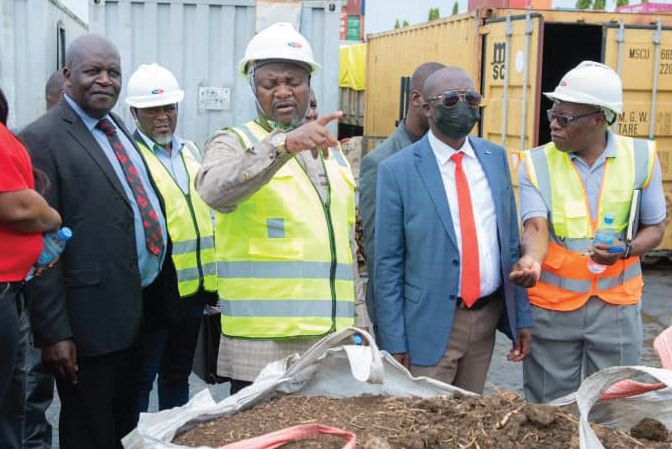 The Malawi delegation tours port facilities in Dar es Salaam