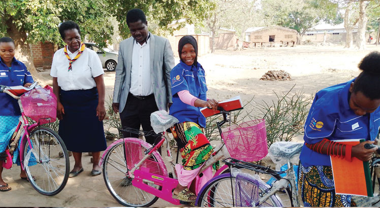 NGO donates 70 bicycles to girls mentors in Salima