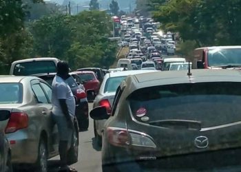 Long fuel queues captured in Blantyre previously