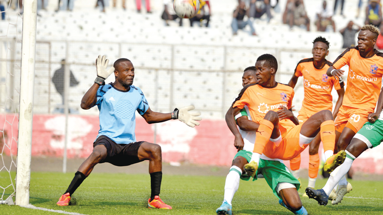 Nyangulu’s attempt in
the first half went wide