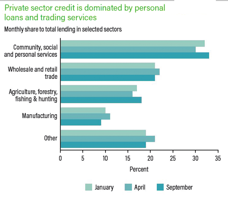Manufacturing sector gets least credit—RBM