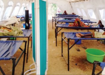One of the cholera treatment centres during the previous outbreak