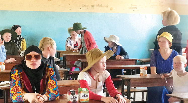 Children with albinism drilled in self-defence