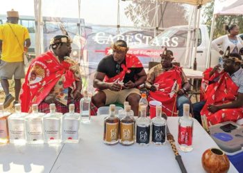 Patrons sampling the CapeStars spirits at Umhlangano Festival