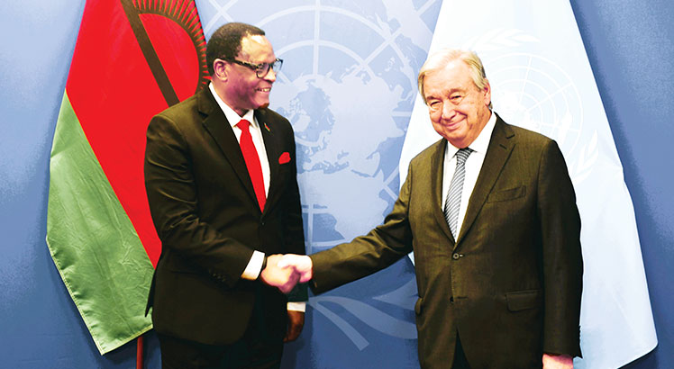 Chakwera engages UN chief on support