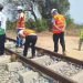 The Marka-Bangula railway line under construction