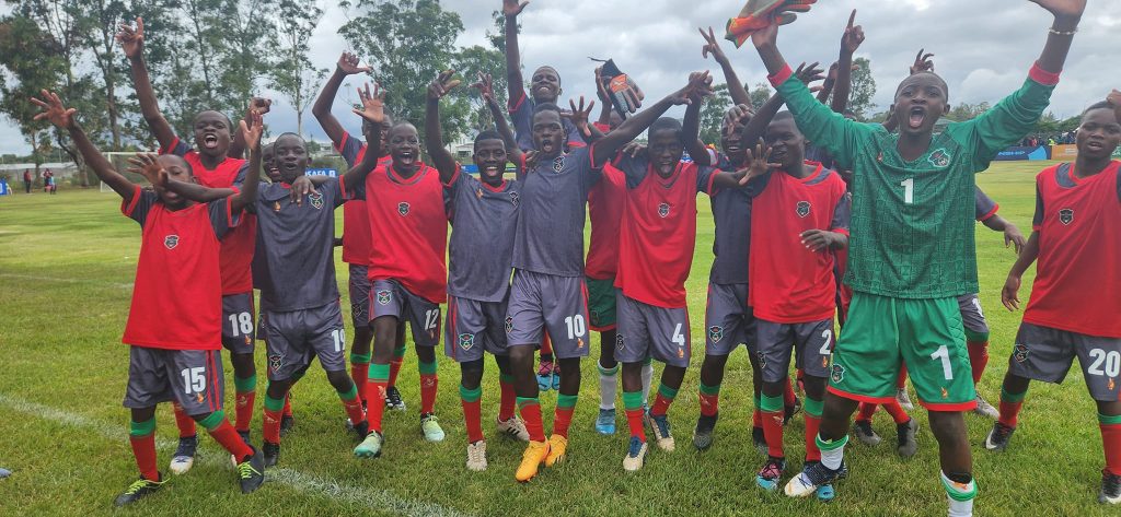Malawi boys team in CAFSchools qualifying tourney final