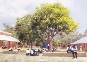 An artist’s impression of the school when complete