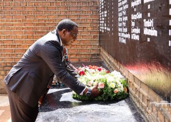 President Chakwera honouring martyrs