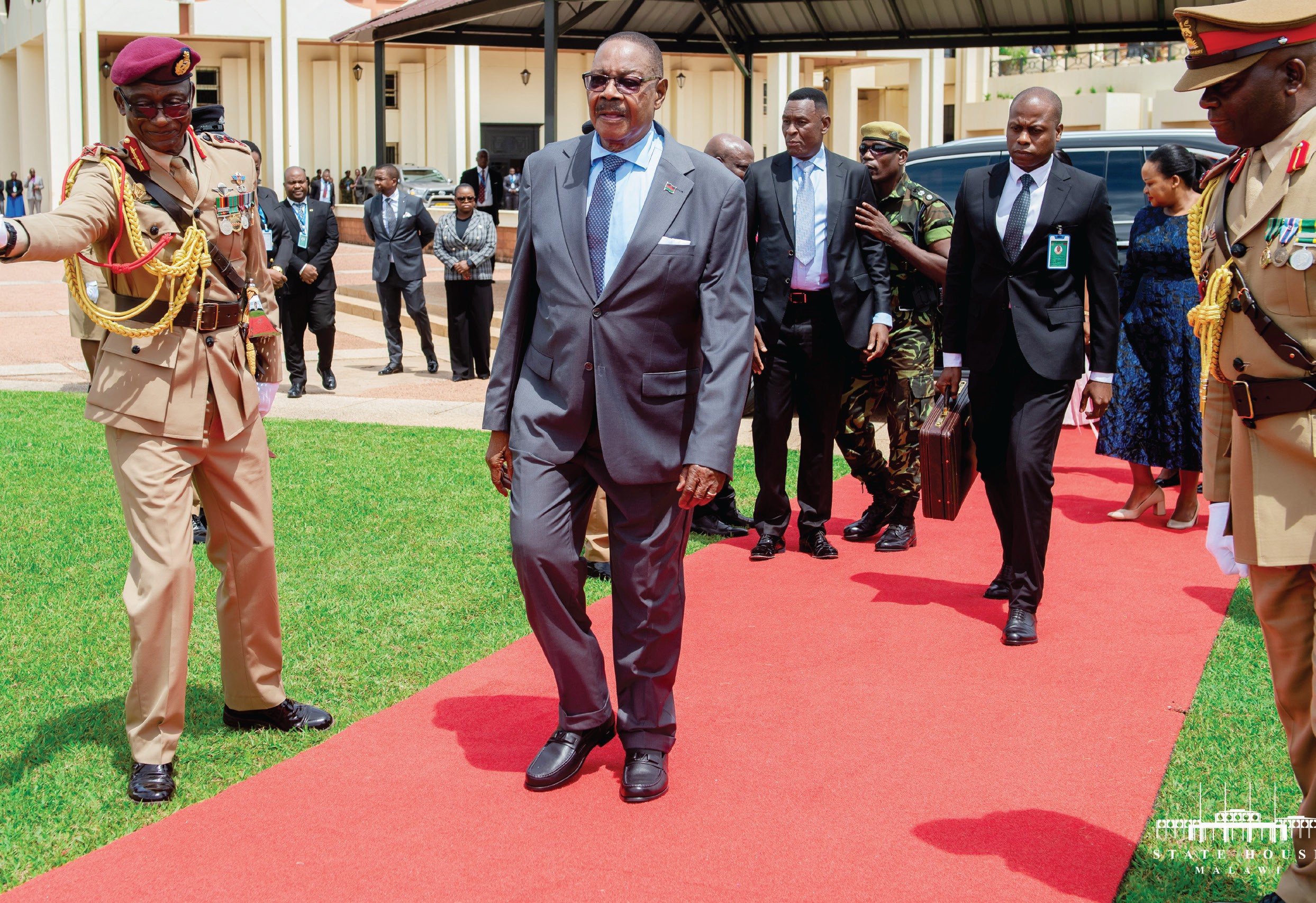 Photo: mwnation.com Malawi Opposition Demands Answers Over President Peter Mutharika's Stay